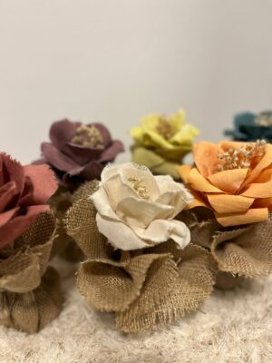 Mini Florero de Tela